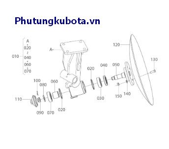 Trục đĩa phía sau